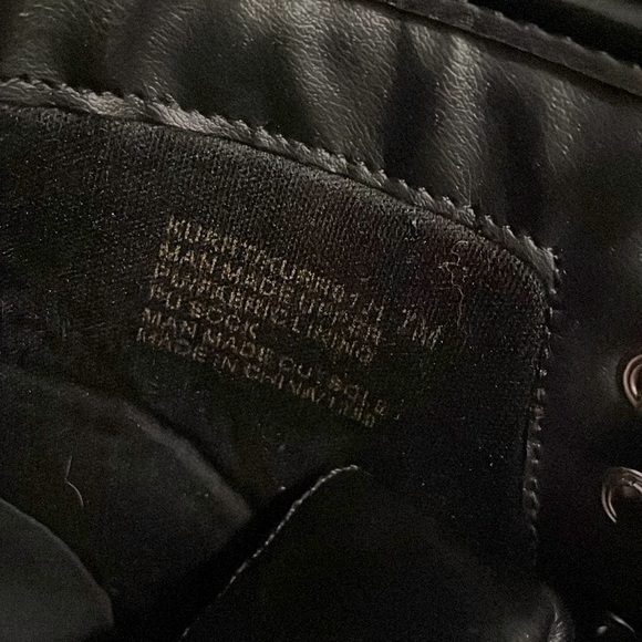 Madden Girl by Steve Madden white stitch combat boots - Picture 4 of 4